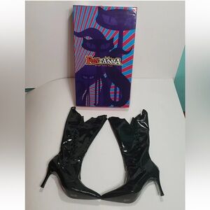 NEW Funtasma Women’s  Size 7 Halloween DARKNESS Black Patten Boots Sexy!